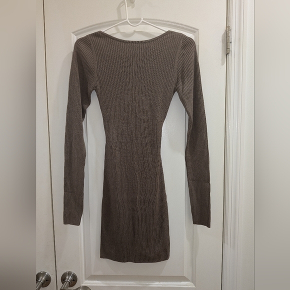 16. BEC + BRIDGE RIVIERA KNIT LONG SLEEVE MINI DRESS - Picture 6 of 7